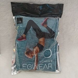 L/XL Women's Athletic Legwear - Blue White Full Length